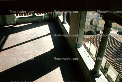 View out of the Palazzio Vecchio, Florence
