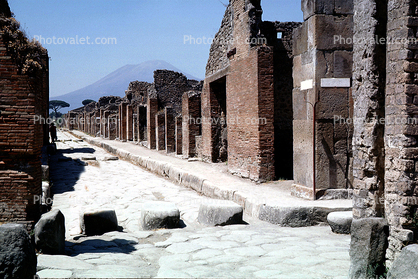 Cobblestone Road, roadway, Pompei