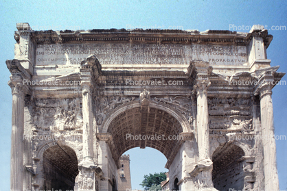 Arch of Septimius Severus, Rome, famous landmark monument