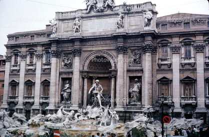 Trevi Fountain, Fontana di Trevi, Palazzo Poli, Palace, National Chalcography Institute for Graphics