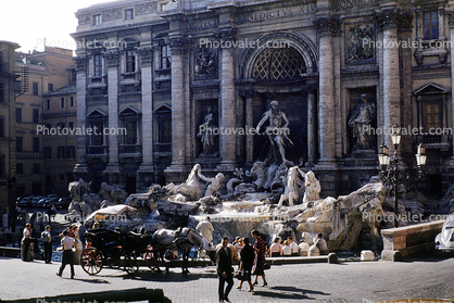 Trevi Fountain, Fontana di Trevi, Palazzo Poli, Palace