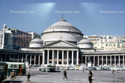 Pompei, landmark building, dome, 1950s