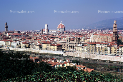 Arno River, Cathedral of Santa Maria del Fiore, Duomo, Florence, landmark