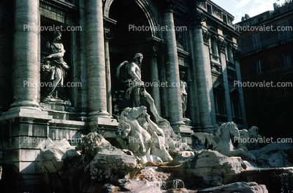 Trevi Fountain, Fontana di Trevi, Palazzo Poli, Palace