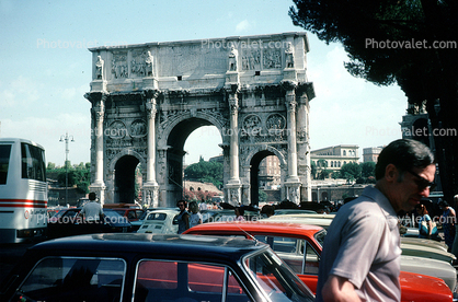 Arch of Constantine, near the Colosseum, Rome