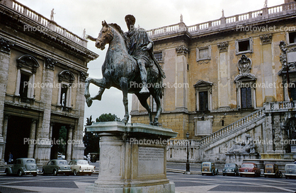 Capitoline Marcus Aurelius, Rome, Palace, Capitoline Hill, Cordonata, Building