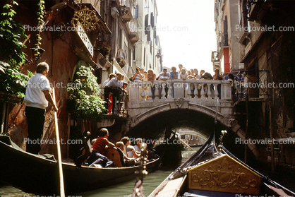 Gondola, Bridge, Venice, Waterway, Canal