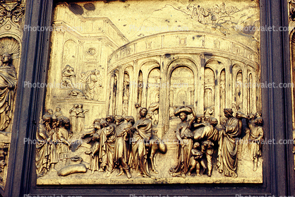 Baptistry, Bronze Doors, Battistero San Giovanni - Paradise Door, Florence, landmark