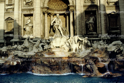 Trevi Fountain, Fontana, Fontana di Trevi, Palazzo Poli, Palace, National Chalcography Institute for Graphics, Rome