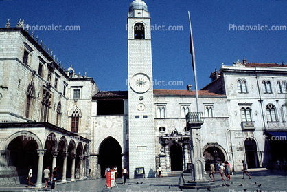 Clock Tower, Bell Tower, Luza Square, Dubrovnick