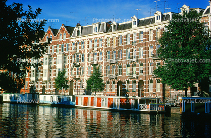 Canal, Homes, Buildings, Water, Amsterdam
