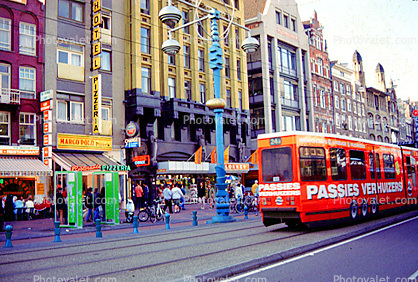 Trolley, Tracks, Amsterdam