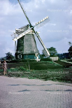 Windmill, Sidewalk, Brick, September 1965