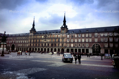 Casa de la Panader?a, Car, palace, landmark building, April 1967, 1960s