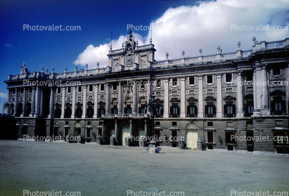 Royal Palace of Madrid, Palacio Real, landmark building, 1950s