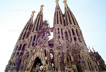 La Sagrada Familia (1883-1926), Antoni Gaud?, Sagada Familia, Temple Expiatori de la Sagrada Fam?lia, Barcelona, Catalonia, Spain