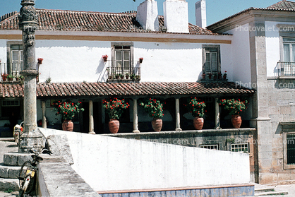 Balcony, red tile roof, July 1974