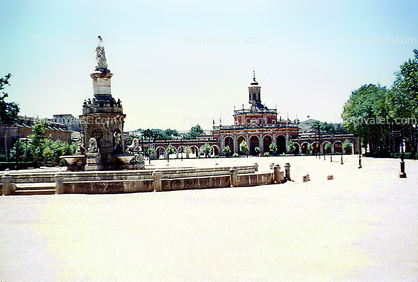 Palace, monument, statue, gardens, Aranjuez