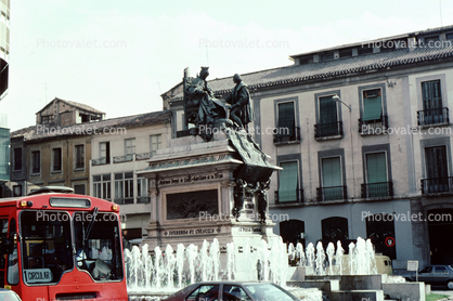 Water Fountain, Statue, buildings