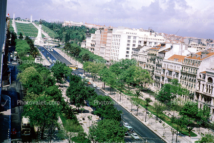 Avenida Leberdade, Lisbon, April 1967, 1960s