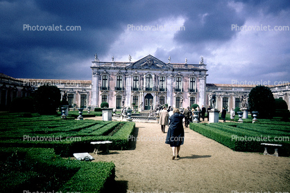 Palacio de Queluz, palace, gardens, near Lisbon, April 1967, 1960s