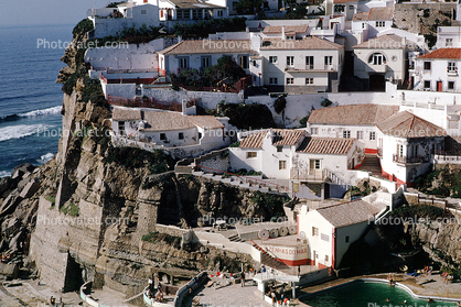 homes, houses, coast, coastline, Sintra