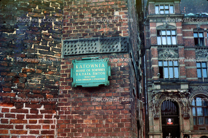 Katownia, Red Brick Wall, House of Torture, Gdansk, Danzig, August 1972, 1970s