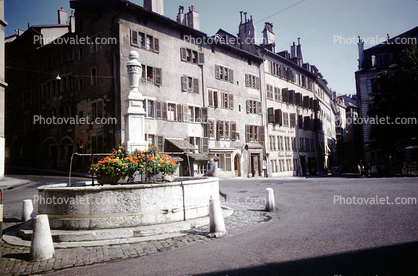 Building, Flower, Geneva, Switzerland, 1950s