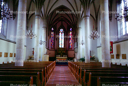 Church Interior, Liechtenstein, 1950s