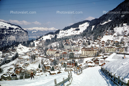 Bucolic Village, Wengen, Switzerland, 1950s