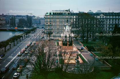 Monument Brunswick, Hotel De La Paix, Geneva, Gen?ve, Switzerland, 1950s