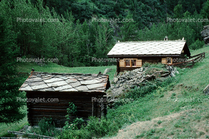 Homes, Houses, Shed, Zermatt, Switzerland