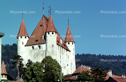 Schloss Thun, Switzerland, Turret, Tower, Castle