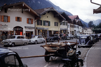 Cart, Volkswagen, Street, Mittenwald, Switzerland