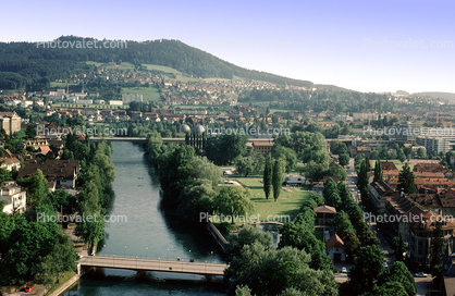 River, Buildings, Bern, Switzerland