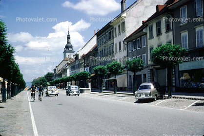 1950s, street, Switzerland