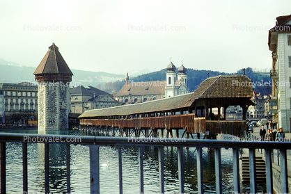 Water Tower, Lucerne Bridge, Kapellbr?cke, Luzern, Switzerland