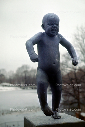 Angry Boy Statue, Vigeland Sculpture Park, Frogner Park, Oslo