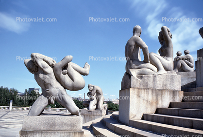 Gustav Vigeland Sculptures, Statues, Vigeland Sculpture Park, Frogner Park, Oslo