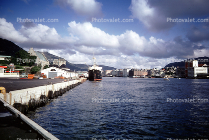 Waterfront, Docks, City, Town, Bergen