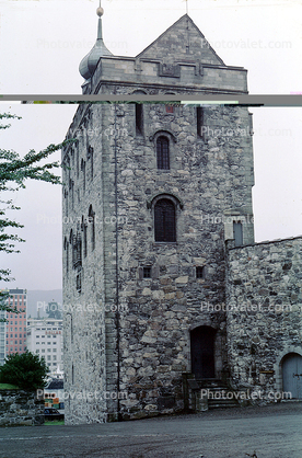 Castle, Turret, Bergen