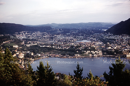 Harbor, Town, Docks, Buildings, Waterfront, Bergen
