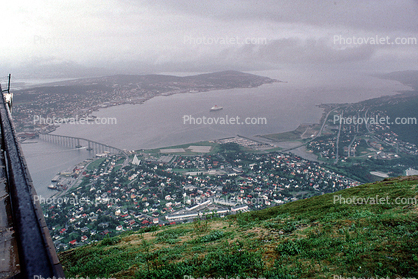 Town, City, Harbor, Bridge, Tromso