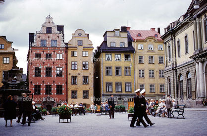 Plaza, Buildings, Benches, Apartments, Stortorget, Old Town, Stockholm