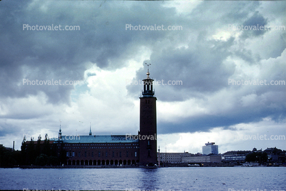 Town Hall, tower, Stadshuset, Kungsholmen, Stockholm, Baltic Sea