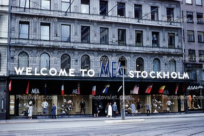 Welcome to Stockholm, Department Store, Flags, August 1961