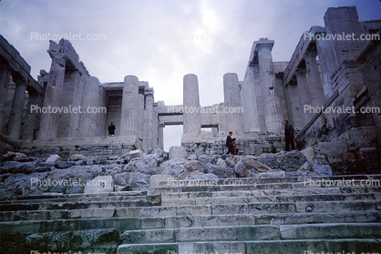 Ruins, Columns, Athens, 1963