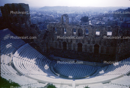 ruin, Amphitheater, Athens, 1950s