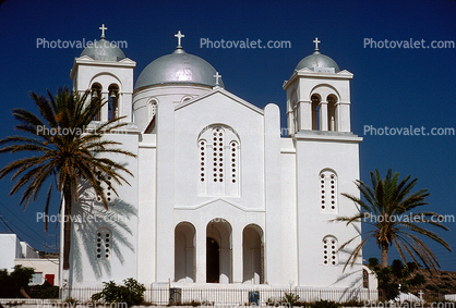 Church, Building, Cross, Thira, Santorini