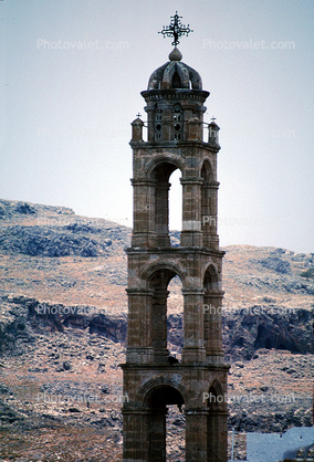 Bell Tower, dome, Lindos, Rhodes
